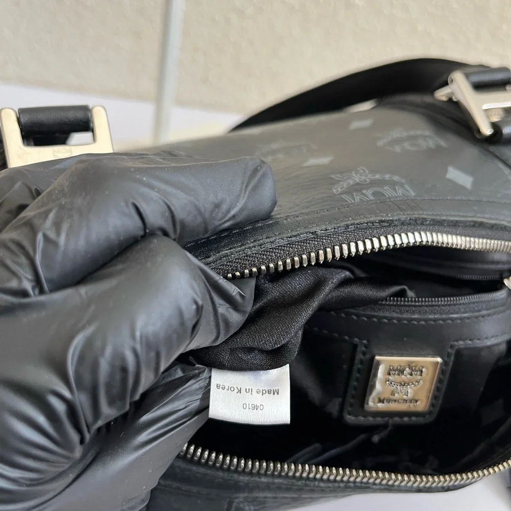 MCM Black Satchel - Picture 12 of 14